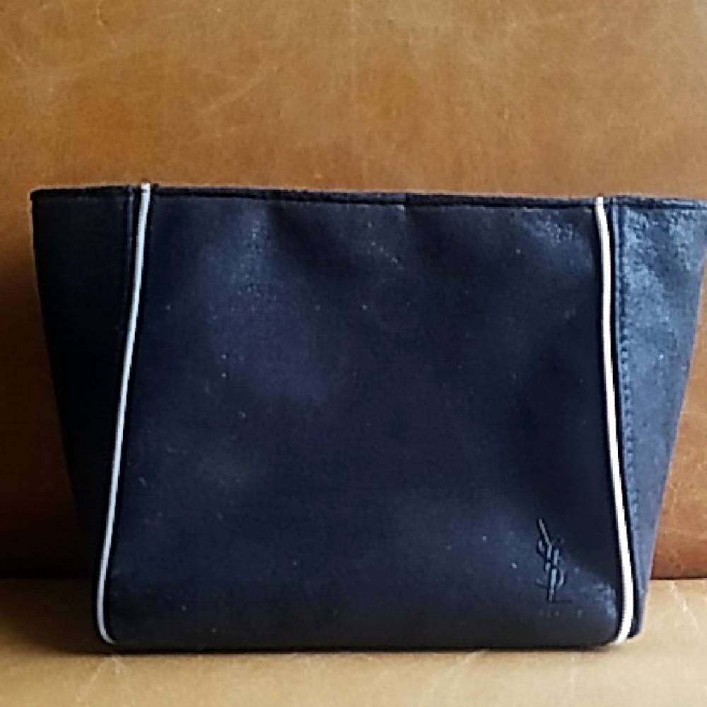 Yves Saint Laurent YSL Black Cosmetic Clutch Bag